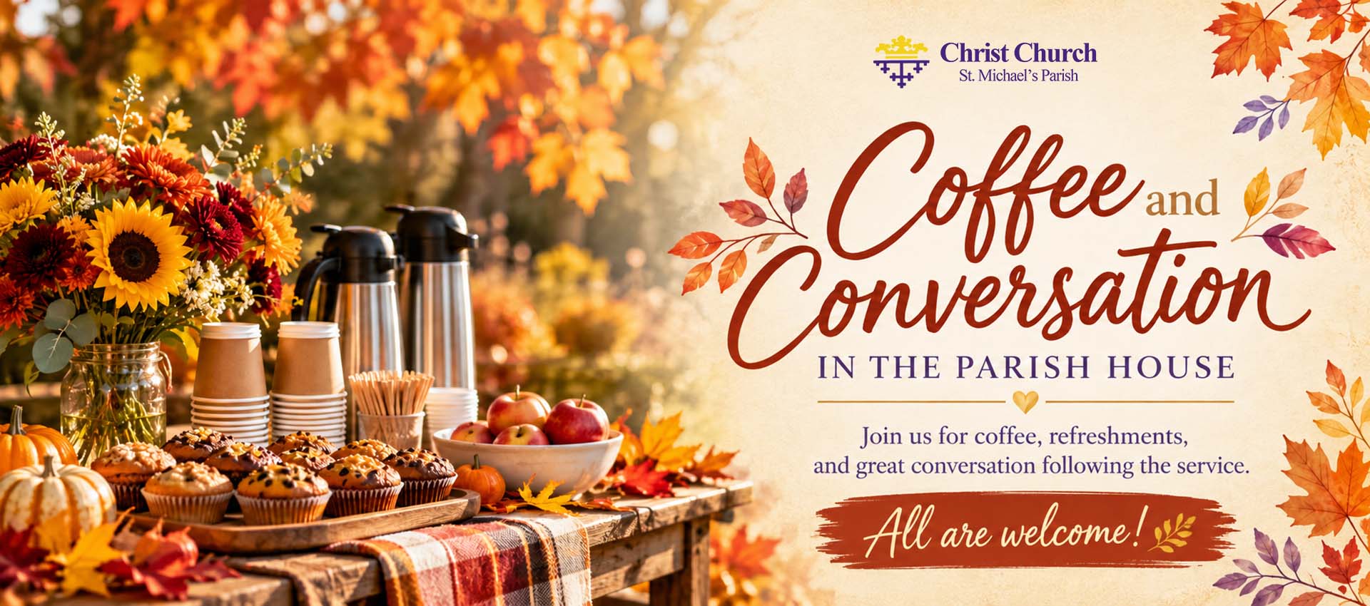 Coffee and Conversation in the Parish House