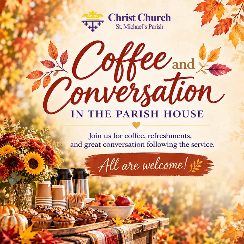 Coffee and Conversation in the Parish House